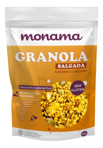 Monama Granola Salgada Alecrim E Cúrcuma 200g