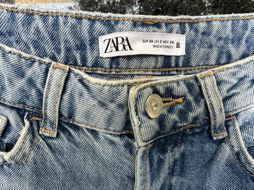Mom Jean Zara Mujer 34 Importado (Usado)