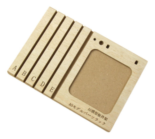 Piezas Modelo Estante De Madera De 5 Ranuras 12cmx22cm