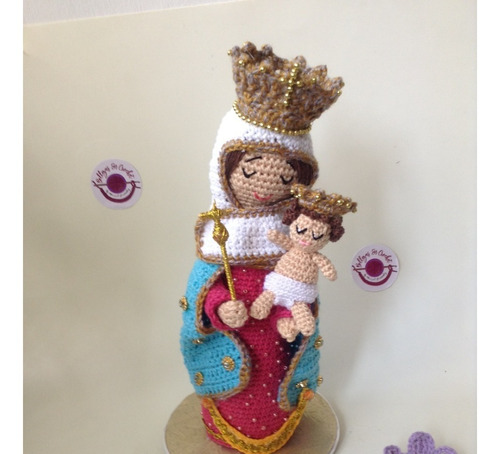 Virgen De La Chiquinquira Tejida A Crochet