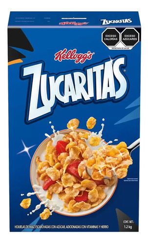 Cereal Zucaritas Kellogg's De 1.2kgs Hojuelas De Maíz Azúcar