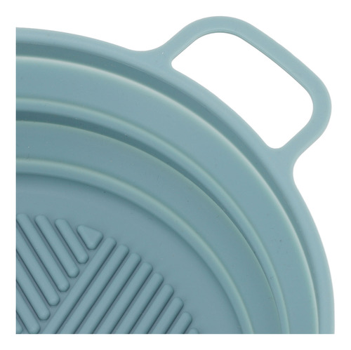 2 Uds Freidora Con Revestimiento De Silicona Olla Plegable