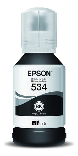 Tanque De Tinta Epson T534 Negro, 6.000 Páginas T534120-al