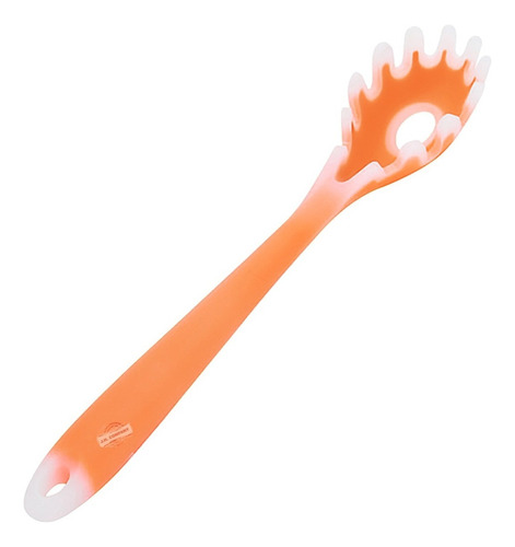 Cucharon Pasta Silicon Utensilio Antiadherente Cuchara 9800 Color Naranja