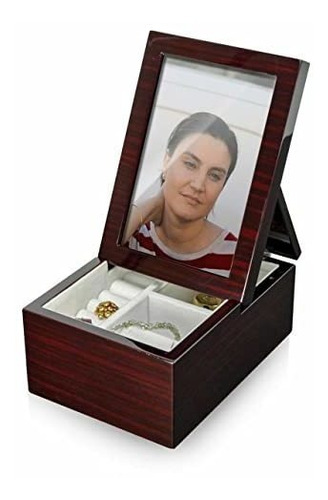 Ultra-moderna Caja De Música Con Fold-up Photo Frame - Joyer