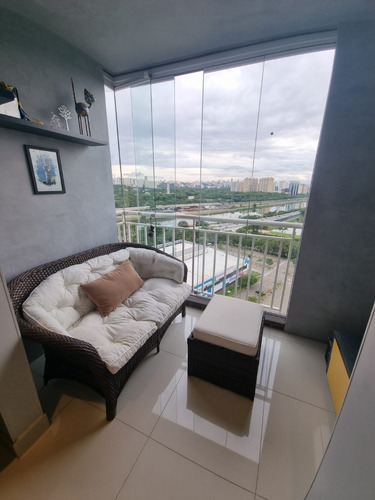 Lindo Apto 70m² No Quartier Residence Jaguaré, 100% Mobiliado, Vista Usp 16º Andar, 2 Vagas