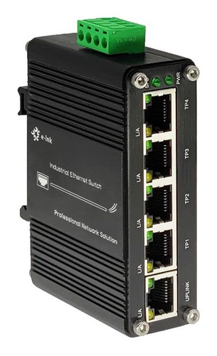 Interruptor Ethernet Rapido Industrial Puerto Endurecido Din