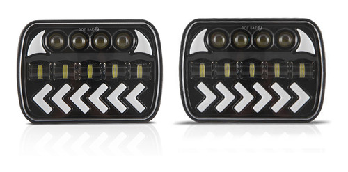 Linterna Frontal Led Para Coche De 7 Pulgadas Con Luz Blanca