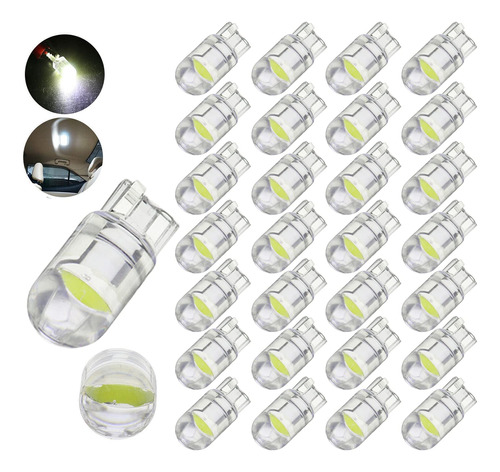 Toryor 194 Bombillas Led Blancas 6000 K, Paquete De 30, 168