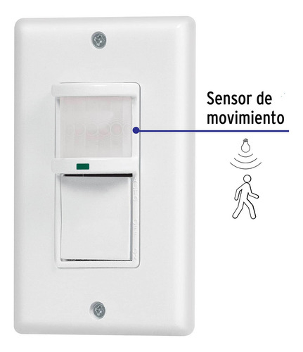 Interruptor De Pared Con Sensor De Movimiento (pir) Y Switch