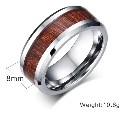 Anillo madera 2025 hombre
