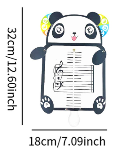 Tablero De Lectura Musical, Tablero De Forma De Panda