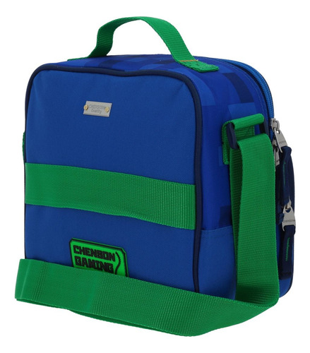 Lonchera Azul Escolar Con Diseño Gamer Chenson Original Gala Azul