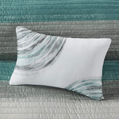 Edredón Reversible Con Sábanas Y Almohada Decorativa Queen