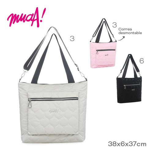 Cartera Mujer Shopping Bag Reforzada Liviana Mediana