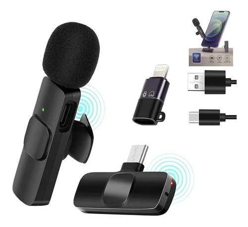 Microfono Inalámbrico De Solapa Celular Tablet Tipo C
