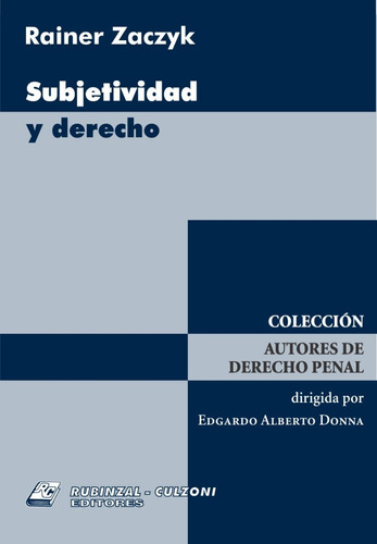 Subjetividad Y Derecho - Ediciones Dyd