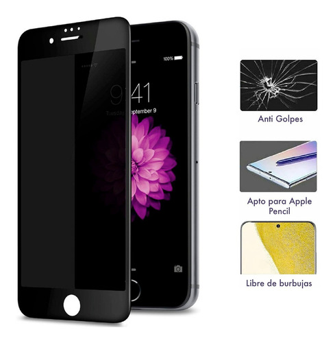 Imagen 6 de 10 de Film Ceramico Mate Antiespia Compatible iPhone 7 8 Se 2020