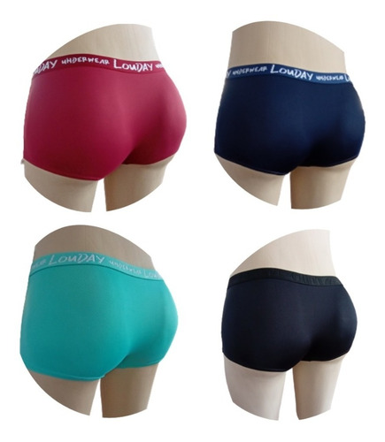 Kit Com 6 Cuecas Feminina - Calcinha Boxer- Frete Grátis