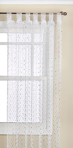 1888 Mills Panel Cortinas Con Trabillas Translucidas Con Len