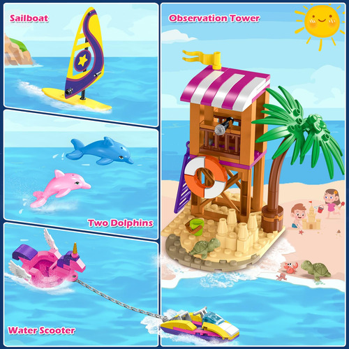 Set De Construcción Hogokids, Barco De Crucero Flotante Con