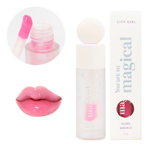 City Girl Brillo Labial Gloss Mágico Efecto Humedo Beauty 01