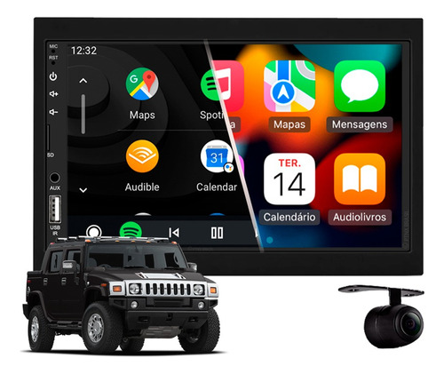 Central Multimidia Mp5 Apple Carplay Hummer H2 2005 2006