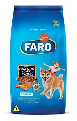 Ração Faro Filhote Carne Com Frango