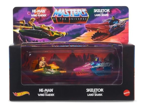 Imagem 3 de 6 de Hot Wheels Masters Of The Universe Wind Raider Vs Land Shark