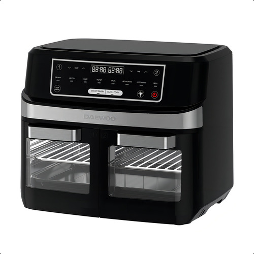 Horno Freidora De Aire 12l Multifuncional Smartfinish Daewoo Negro