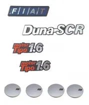 Comprar Kit Insignias + Centros Llanta Fiat Duna Scr 1.6