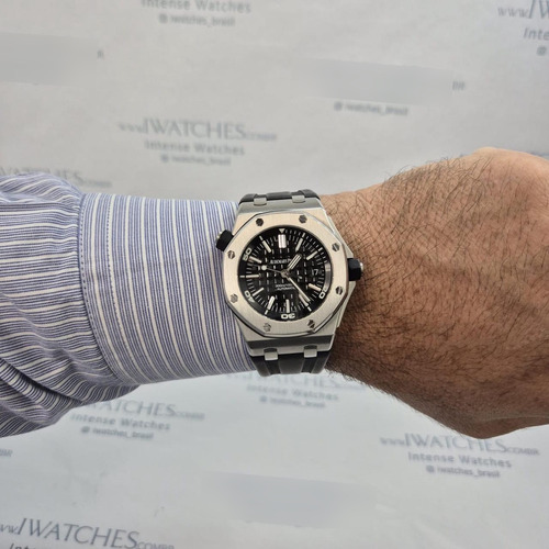 Audemars Piguet Royal Oak Offshore Diver 42mm Automatic Preto Prateado Preto (Usado)