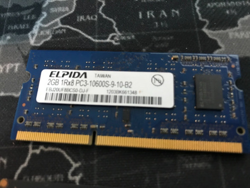 Imagem 2 de 5 de Lote 4 Memórias Ddr3 2gb Notebook Mac Mini