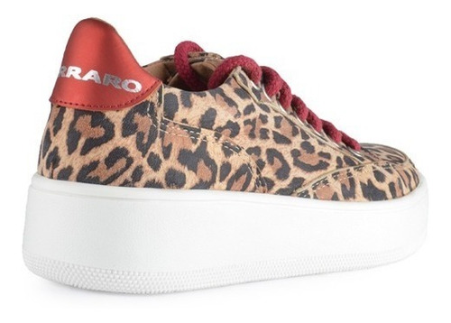 Imagen 9 de 9 de Zapatillas Zapatos Sneakers De Mujer De Cuero Khan - Ferraro