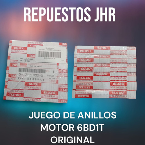 Juego De Anillos De Motor 6bd1t Original 