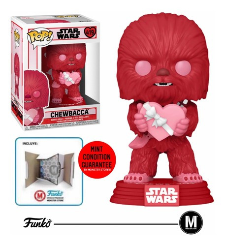 Funko Pop Chewbacca #419 Star Wars Valentine Day ( Pink