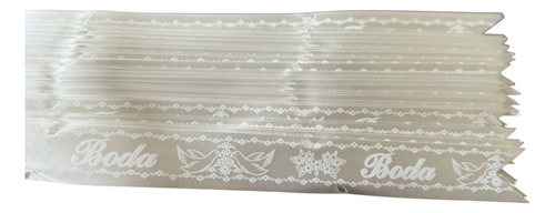 Moño Mediano Automático Mágico Boda Diseño Palomas 50 Pzas