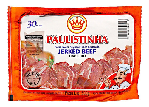 Carne Seca Traseiro Paulistinha 500g