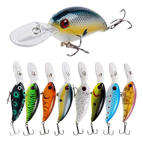 Fishing Lures Shallow Deep Diving Swimbait Crankbait Fi...