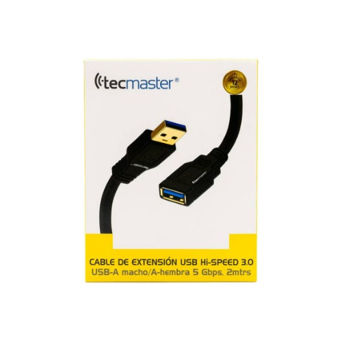 Cable Extensor Usb 3.0 Tecmaster 2 Metros Negro