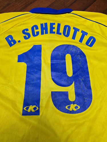 Camiseta De Juego Titular Villarreal 1999 G. Schelotto 19 Xl