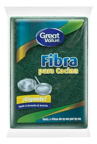 Fibra Para Cocina Great Value Gigante