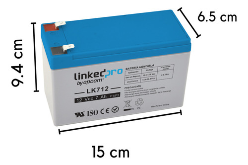Epcom Ups Pl-1270 F1 De Respaldo 12 7/a Reemplazo Recargable
