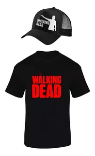 Combo Camiseta Y Gorra The Walking Dead Niños Y Adultos