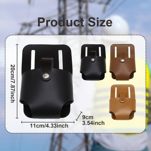 Suporte De Fita Métrica Para Cinto, Resistente, Preto