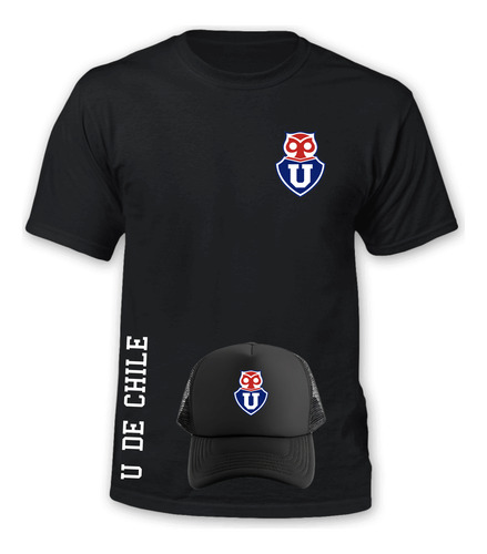 Polera U De Chile + Gorro - Futbol - Edicion - Estampaking