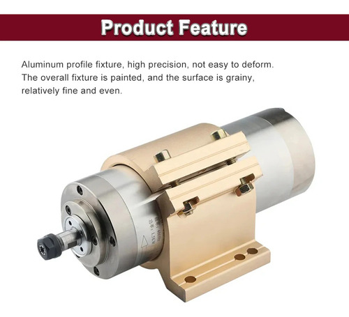 Suporte De Fixação Do Motor Inclinável Dourado De 65 Mm De D