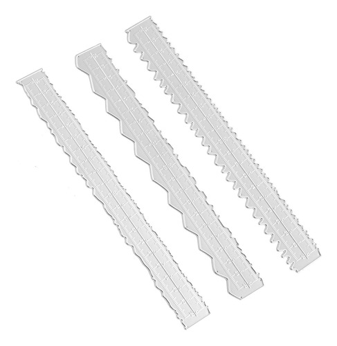 Regla De Borde Irregular De 3 Estilos, Regla De Metal, Regla