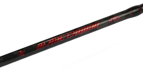 Vara De Pesca Carretilha Albatroz Blade Carbon 2,40m 50lb 2p Cor Preto E Vermelho