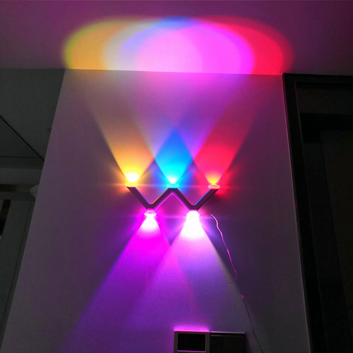 Lamparas De Pared Interior De 5V 9 colores de iluminación RGB 230cm Focos Luces De Colores Lamparas Led Lampara Decorativa